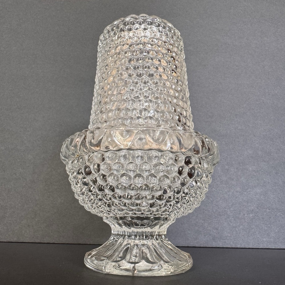 Fairy Lamp Clear Glass Hobnail Thousand Eye by Duncan Miller Gorgeous Tablescape